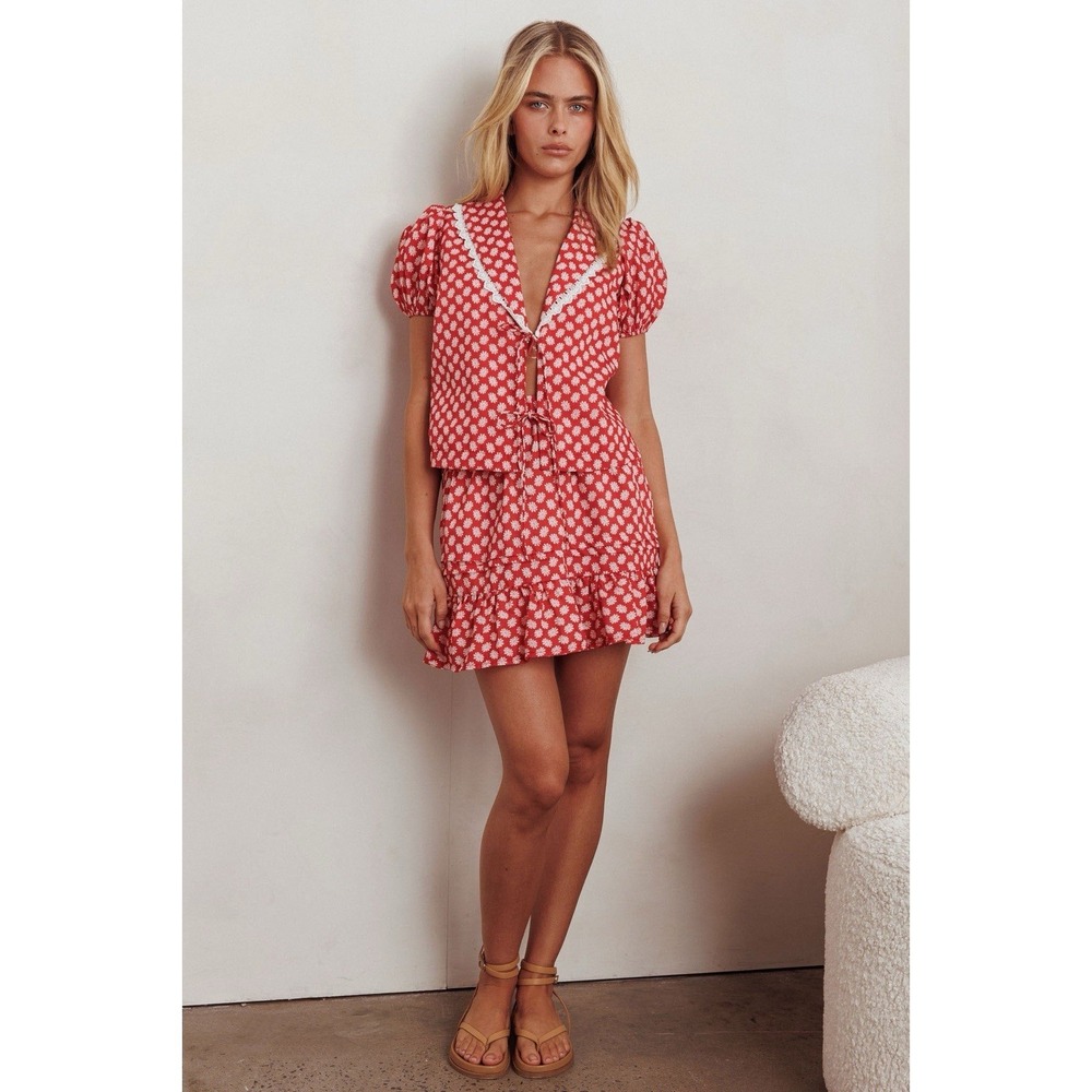 Indi luxe indikah set Skirt And Top‎ US Size Small boho Spring Summer Outfit NWT
